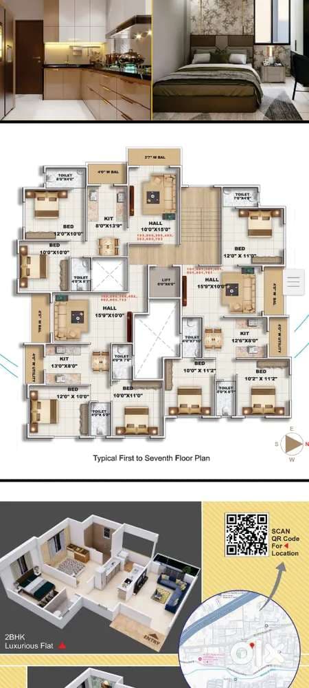 2 BHK Unfurnished Flat for Rent thumbnail 2